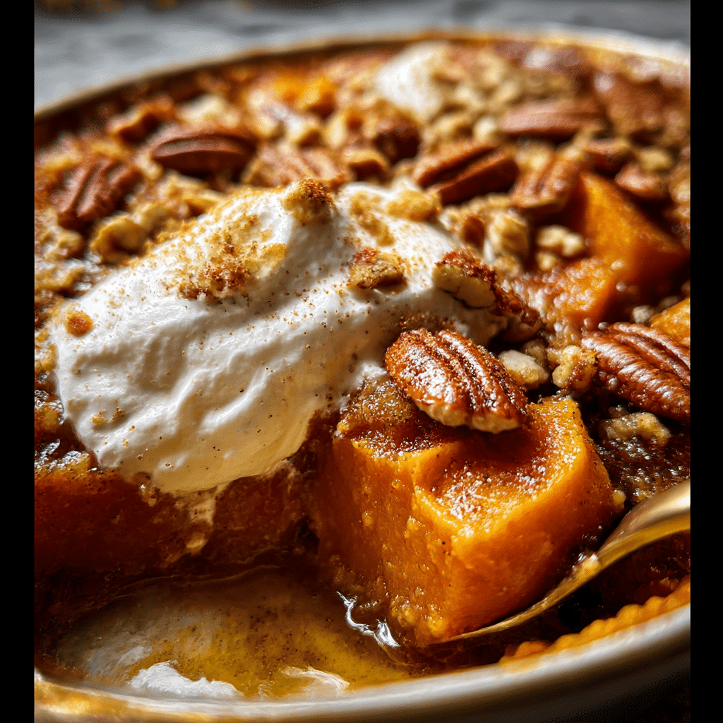Southern Maple Sweet Potato Casserole