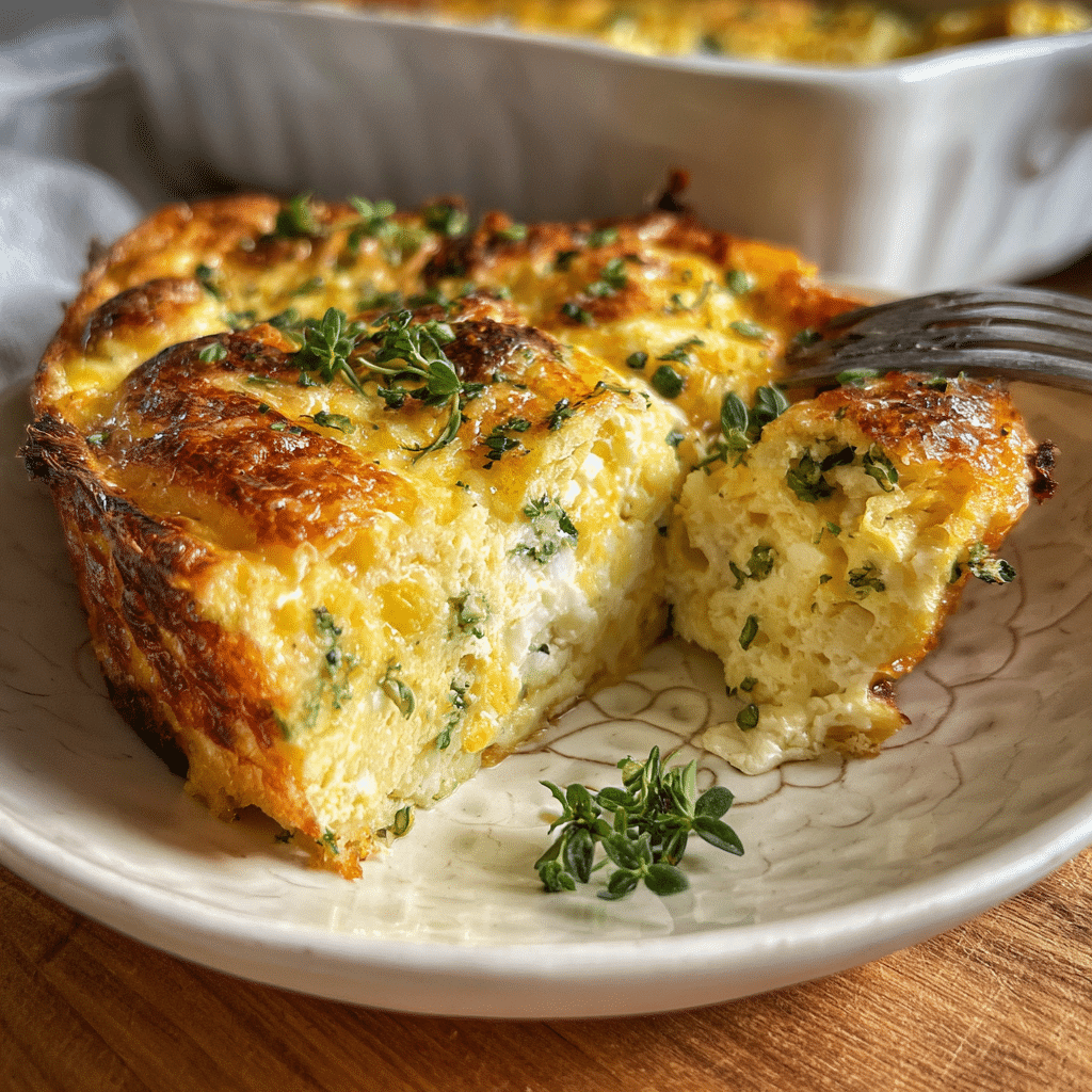 Baked Cottage Cheese Egg Casserole
