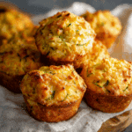 Cheddar Zucchini Vegetable Muffins