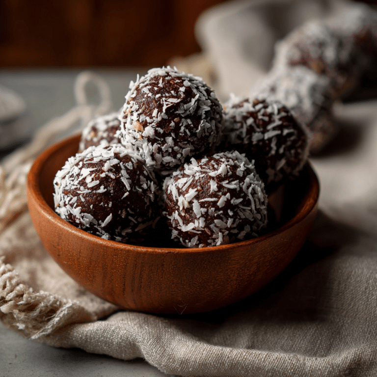Chocolate Coconut Date Balls