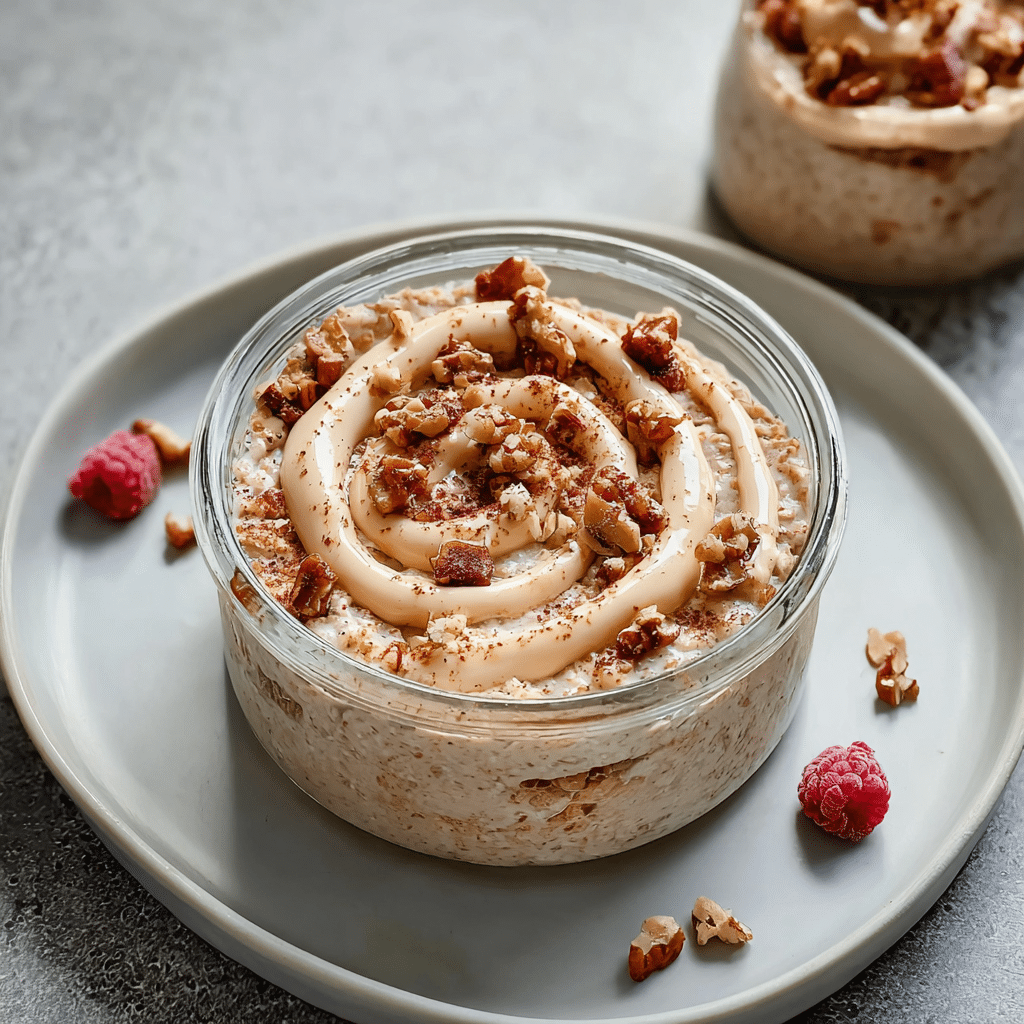 Cinnamon Roll Overnight Oats