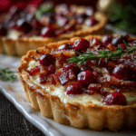 Cranberry Brie Tart with Pancetta