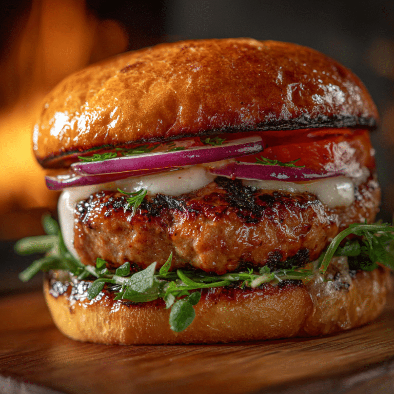 Grilled Choripan Sausage Burger