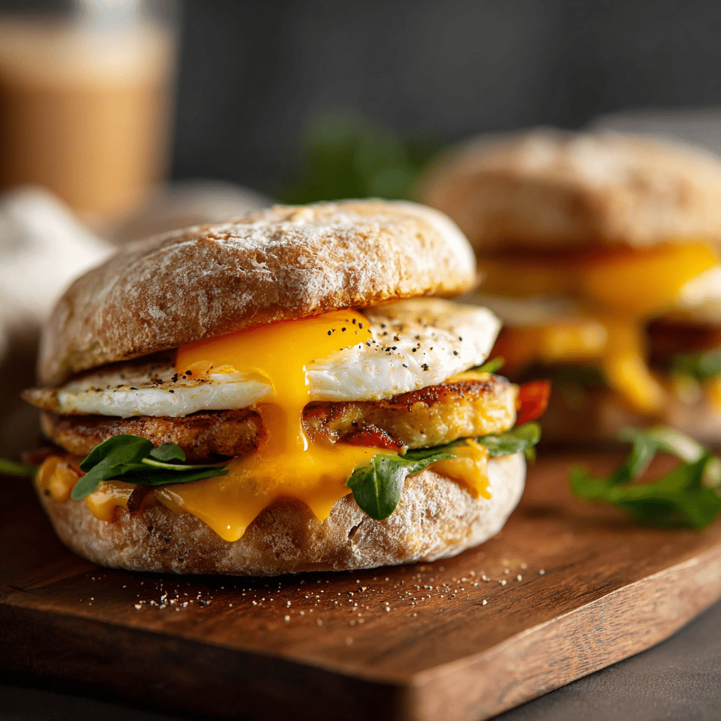 Healthy Make-Ahead Breakfast Sandwiches