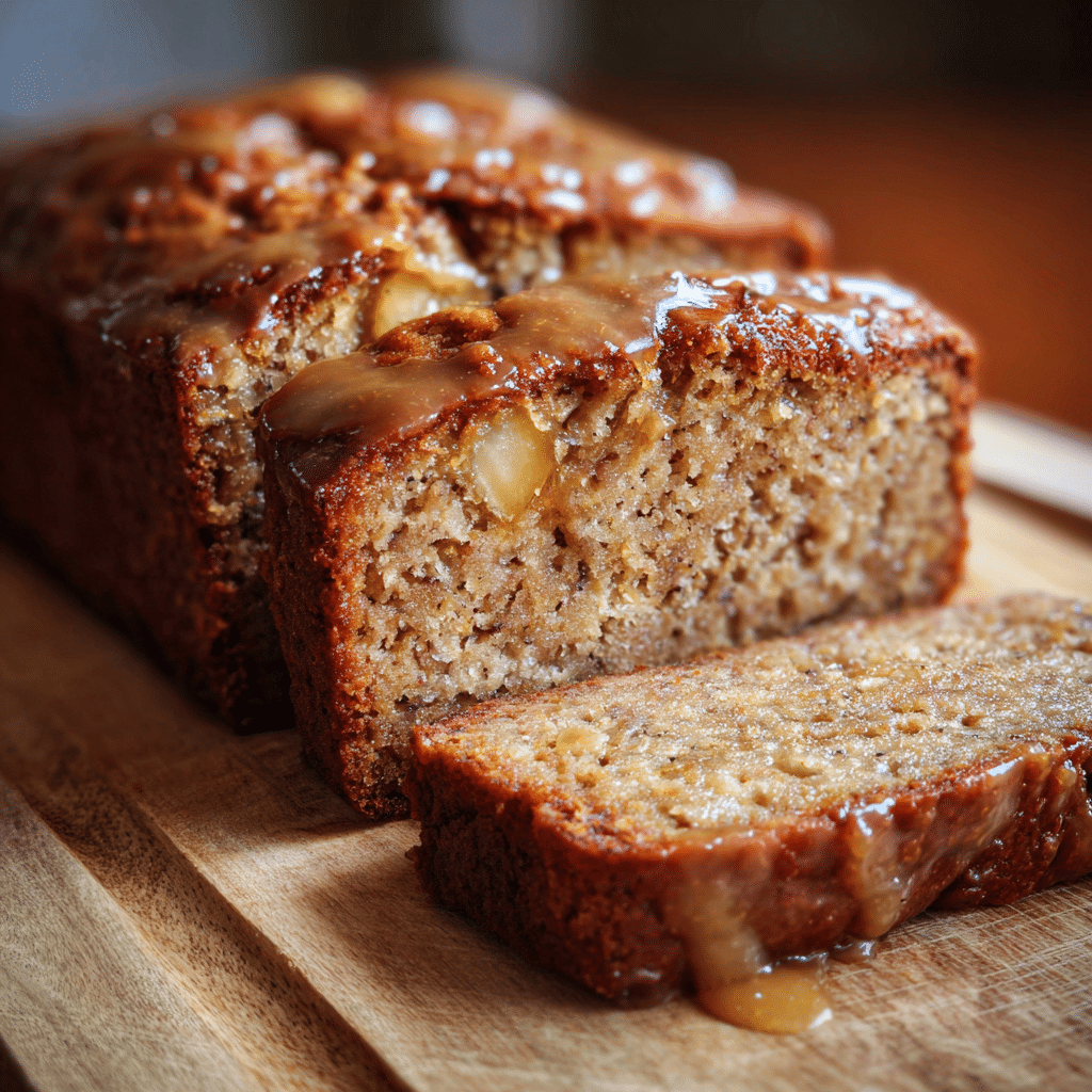 Honey Banana Apple Loaf