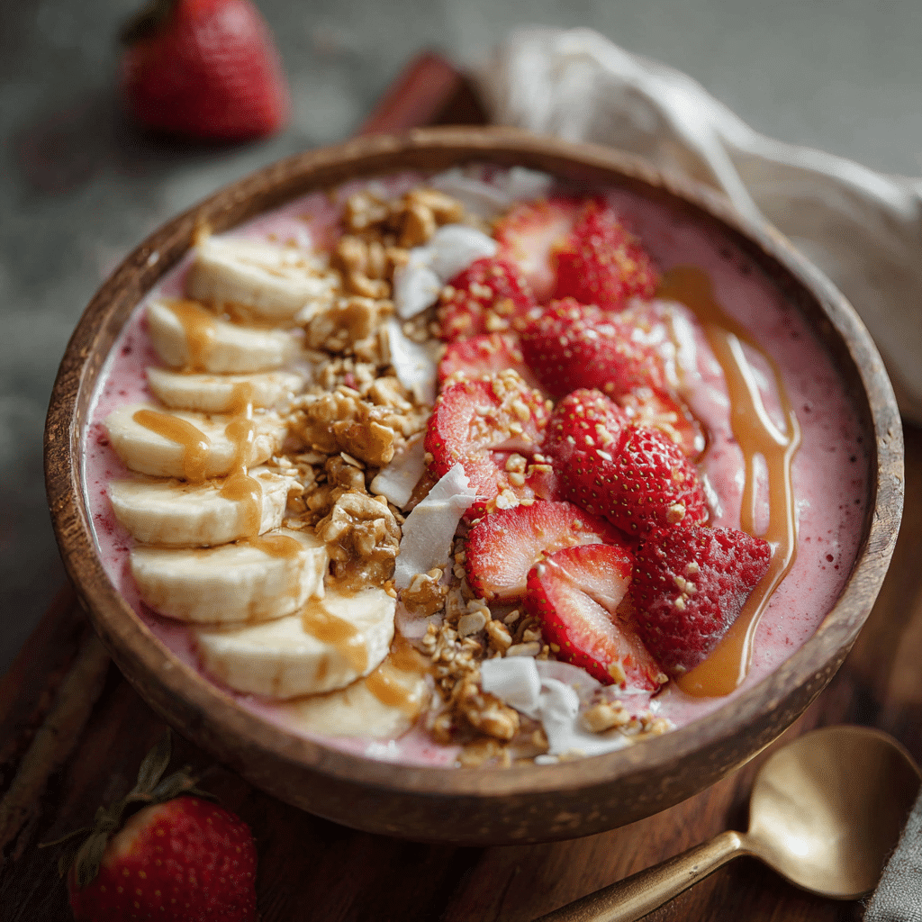 Strawberry Banana Smoothie Bowl